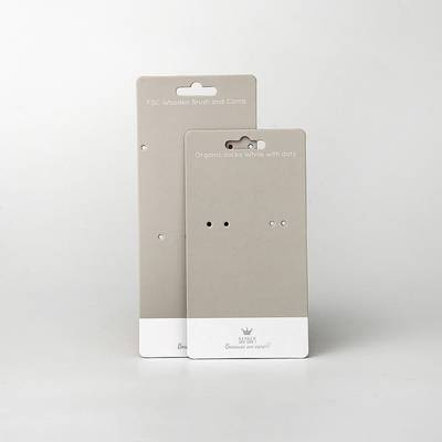 Ecoの灰色のソックスのための友好的で優雅なペーパー見出しカード