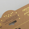 型抜きされた設計によってカスタマイズされたクラフトの折りたたみの見出しカードの金のロゴは印刷した